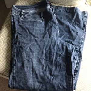 Torrid 22w wide leg jeans, flat front